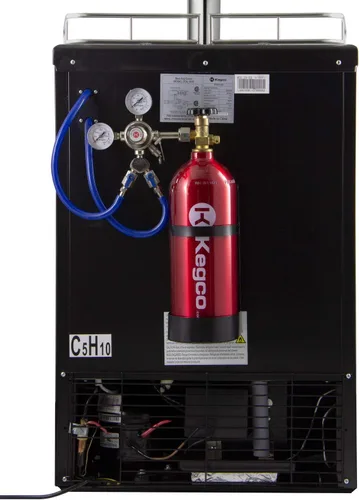 Miniatura 8 de Kegco Dispensador de barriles, negro, 2 grifos