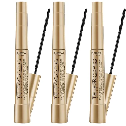 Miniatura 14 de L'Oreal Paris - Máscara de alargamiento de pestañas, maquillaje telescópico original, con cepillo de doble precisión para separar pestañas, lavable