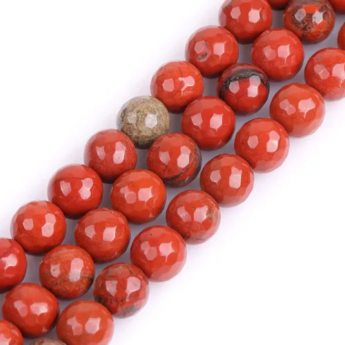Miniatura 67 de GEM-Inside - Cuentas sueltas de cornalina roja naranja facetada de 0.236 pulgadas (0.236 in), cuentas de energía natural para hacer joyas, redondas