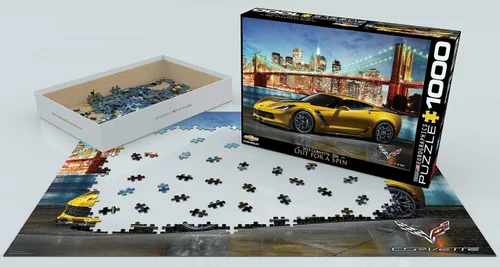 Miniatura 3 de EuroGraphics 2015 Chevrolet Corvette Z06: Out for a Spin Rompecabezas (1000 piezas)