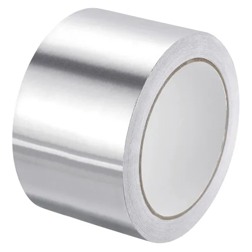 Miniatura 10 de MECCANIXITY Cinta de papel de aluminio, cinta de aluminio de 0.79 pulgadas x 65 pies (3.5 mil), cinta HVAC de alta temperatura, cinta de aluminio