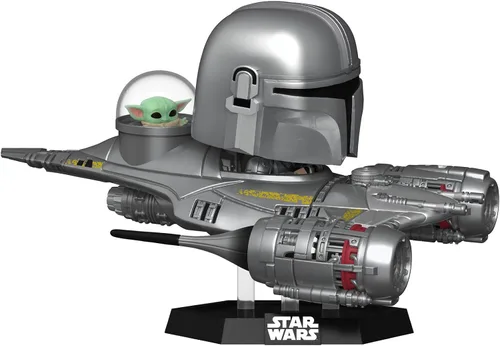 Miniatura 3 de Funko Pop! Ride Super Deluxe: Star Wars Hyperspace Heroes - The Mandalorian in N1 Starfighter (con Grogu) - Figura de vinilo coleccionable