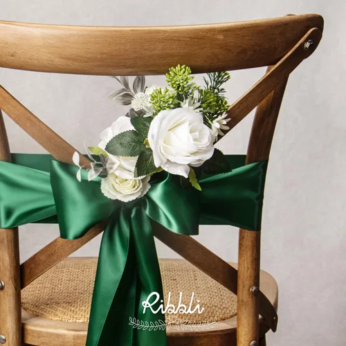 Miniatura 4 de Ribbli - Cinta de satén negra de doble cara, 2 pulgadas x 10 yardas, uso para ramo de lazos, envoltura de regalos, arreglos florales, decoración