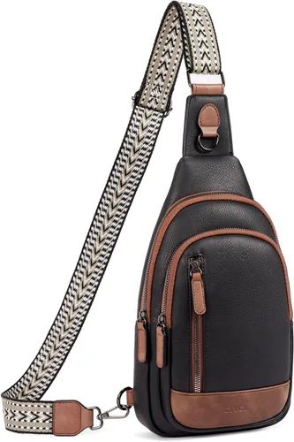Bolsos cruzados CLUCI para mujer y hombre, bolso bandolera de cuero, mochila de cuerpo cruzado para mujer, regalos para mujeres, cumpleaños, único