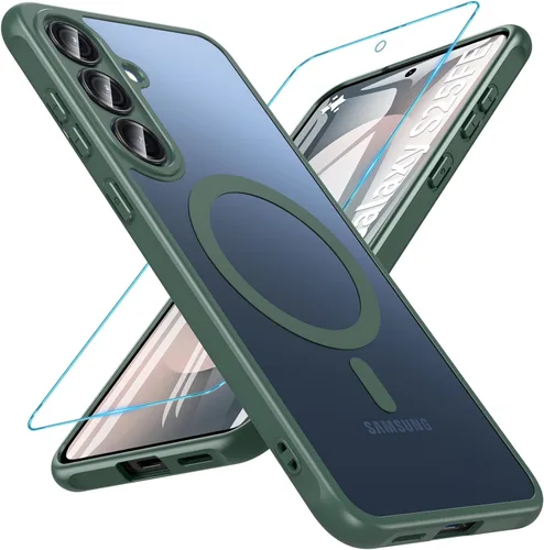 Miniatura 48 de OWKEY Funda magnética para Samsung Galaxy S23 de 6.1 pulgadas, para Magsafe con protector de pantalla, protección de grado militar, a prueba
