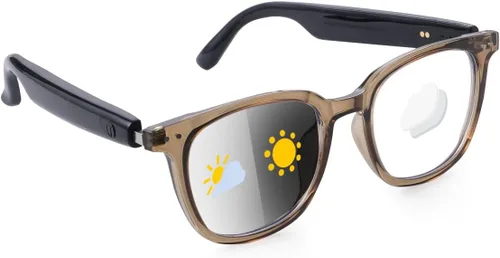 Miniatura 8 de GS07 - Lentes de sol fotocromáticos inteligentes, lentes de luz azul para hombres, Bluetooth 5.4, micrófono de sonido abierto y altavoces