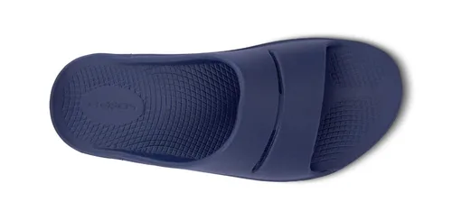 Miniatura 5 de OOFOS - Unisex OOahh Sport - Sandalia deslizante de recuperación post run, Azul marino