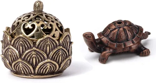 Miniatura 8 de Soporte de incienso de loto,Quemador de cono de olor pequeño,Mini regalo de decoración de flor de loto de estilo asiático 1 Lotus