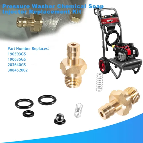 Miniatura 3 de Kit de reemplazo de inyector de jabón químico para lavadora a presión 2 uds. para 203640GS 190593GS 190635GS