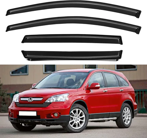 Miniatura 99 de YQAUTEC Viseras de Ventana Protectores de Lluvia para Honda Civic 2022 2023 2024 2025 2026, Deflectores de Viento de Ventilación de Ventana Fuera