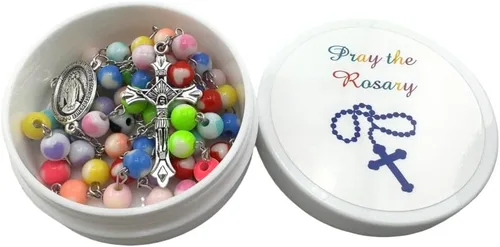 Miniatura 2 de Westmon Works Juego de collar de oración católica con crucifijo y medalla milagrosa, regalo para comunión, confirmación, Navidad