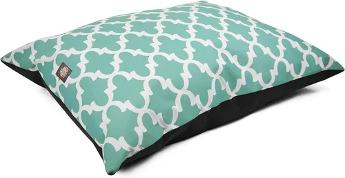 Miniatura 14 de Majestic Pet Cama rectangular para perros tamaño mediano, lavable, cama antideslizante y cómoda para mascotas, cama para jaula para perros, almohada
