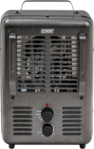 Miniatura 9 de EZ-HEAT Calentador de espacio portátil de 1,500 vatios estilo lechería con termostato ajustable, protección contra sobrecalentamiento y interruptor