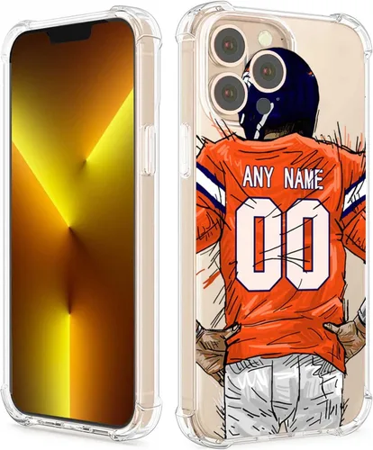 Miniatura 27 de Funda protectora personalizada con nombre y números para iPhone 15, 14, 13, 12, 11 Xs Max XR 8 7 6 Plus 11 Pro Mini, delgada, a prueba de golpes