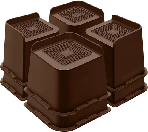 Miniatura 31 de ANNKUT Elevadores de cama de 1 pulgada resistentes, elevadores de muebles para cama, escritorio, mesa, sofá, sofá, elevadores de cama de gran
