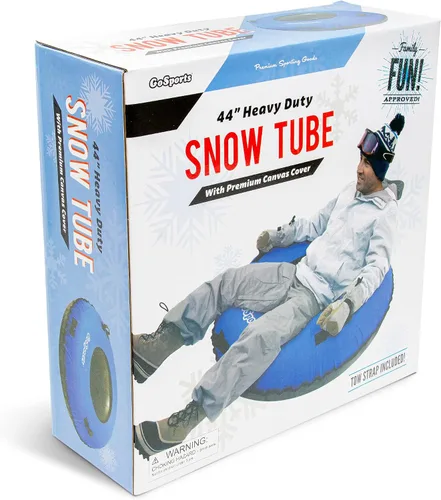 Miniatura 7 de GoSports Tubo de nieve de invierno resistente de 44 pulgadas con cubierta de lona de alta calidad, trineo de grado comercial, elige tu