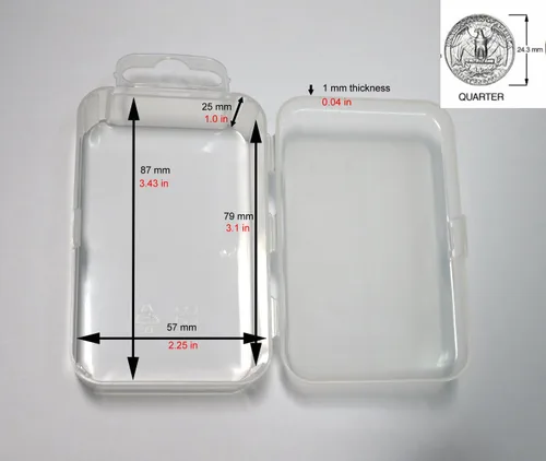 Miniatura 2 de Maymom, caja de plástico con tapa, tamaño pequeño, para piezas pequeñas, artesanías, abalorios, piezas de joyería y relojes