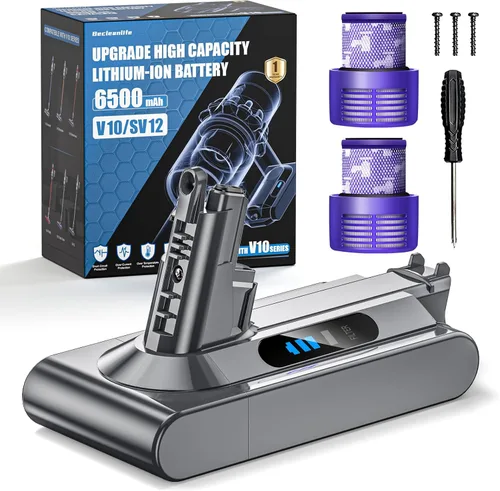 Miniatura 10 de Reemplazo de batería V6 de 6500 mAh, compatible con aspiradora Dyson V6 Animal/Absolute/Motorhead/Fluffy SV03 SV04 SV05 SV06 SV07 SV09 DC58 DC59