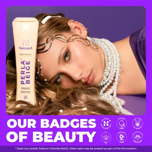Miniatura 10 de Naissant Set Purple Shampoo & Toning Mask Elimina el cobrizo Neutraliza los tonos amarillos y naranjas Sin parabenos, amoníaco ni sulfato