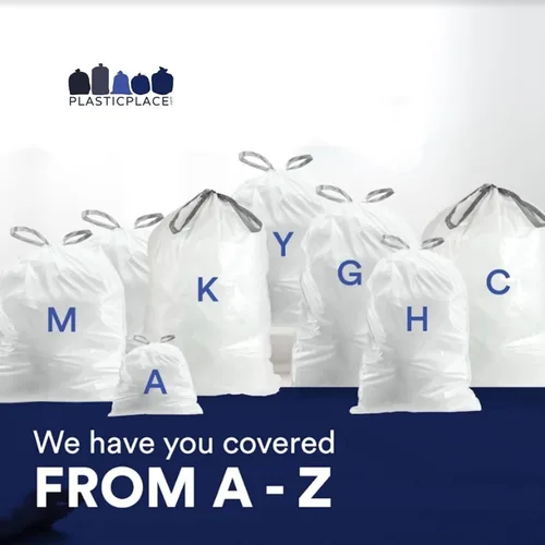 Miniatura 5 de Plasticplace - Bolsas de basura, compatibles con Simplehuman código H, revestimientos para botes de basura de 8-9 galones, bolsas de basura blancas