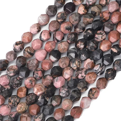 Miniatura 23 de BEADIA Cuentas redondas de facetas de piedra natural de amazonita de 6 mm para hacer joyas, tira de 36 cm