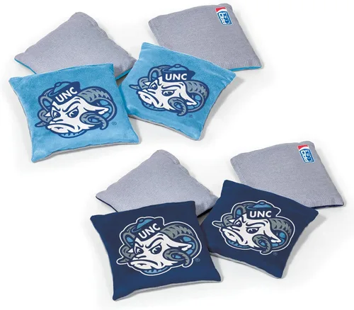 Miniatura 41 de Wild Sports - Puf de doble cara NCAA College de 8 unidades, bolsas de lanzamiento prémium para juego de cornhole, ideal para portones traseros