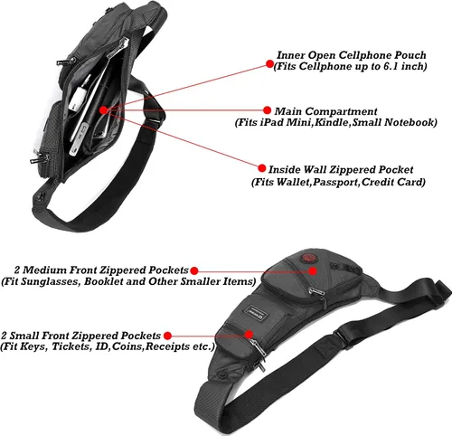 Miniatura 5 de Nicgid Sling Bag - Mochila bandolera para hombre