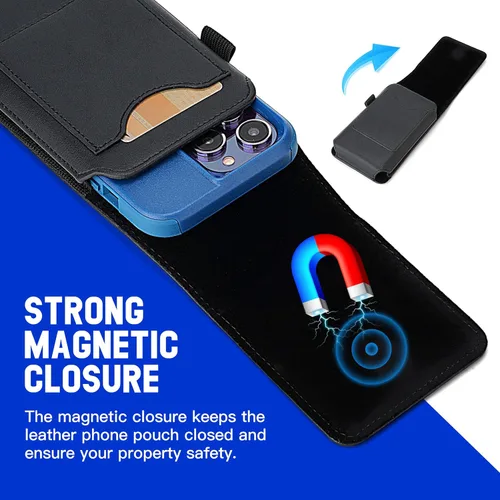 Miniatura 5 de Mopaclle Funda para teléfono celular con clip para cinturón y lazo, soporte para cinturón compatible con iPhone 17 Pro Max/Air, iPhone 16 Pro Max
