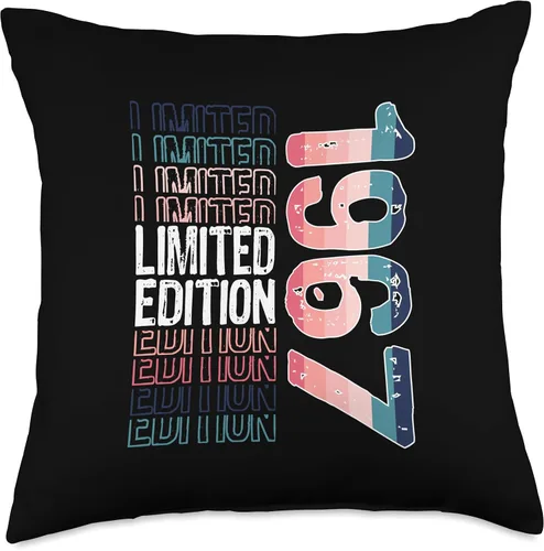 Miniatura 4 de Limited Edition Vintage 1967 Retro Birthday Throw Pillow