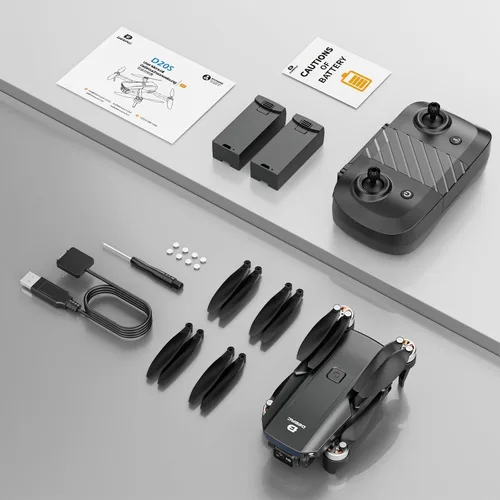 Miniatura 8 de DEERC Dron con cámara 1080P, D20S Mini drones FPV para niños, adultos y principiantes; cuadricóptero plegable RC con motor sin escobillas, 2
