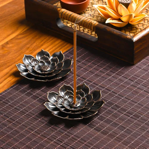 Miniatura 5 de SLKIJDHFB Quemador de Incienso - Soporte para Varillas de Incienso con 6 Orificios para Varillas y Recolector de Cenizas Desmontable