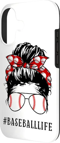 Miniatura 2 de Mom Messy Hair Bun Aviators Glasses Baseball Mother Life Case for iPhone 17