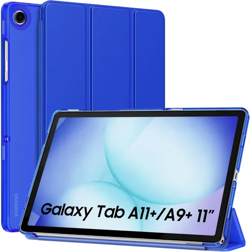 Miniatura 9 de MoKo Funda para Galaxy Tab A9+/A9 Plus de 11 pulgadas 2023, Funda Protectora Inteligente Delgada con Soporte y Carcasa Trasera Translúcida de PC