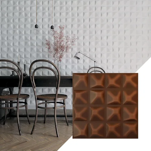 Miniatura 23 de Ekena Millwork 19 5/8 pulgadas de ancho x 19 5/8 pulgadas de alto, Tristan EnduraWall decorativo 3D, laguna satinada (cubre 2.67 pies cuadrados).