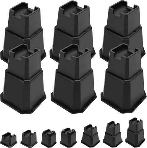 Miniatura 23 de Elevadores de Cama Shouwuhho de 2 Pulgadas, Elevadores de Muebles con Alturas de 2 3 4 5 6 7 8 Pulgadas de Alta Resistencia, Elevadores de Cama