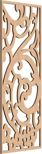Miniatura 100 de Bridgewater - Paneles de pared decorativos de madera con calado, 9 3/8 pulgadas de ancho x 24 3/8 pulgadas de alto x 1/4 de alto, nogal