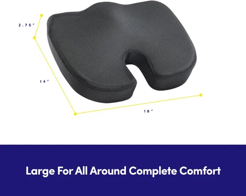 Miniatura 2 de Cojín de asiento para silla de oficina para sentarse durante mucho tiempo – Almohadilla ergonómica de espuma viscoelástica CertiPUR-US