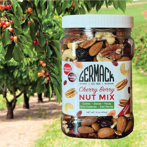 Miniatura 6 de Germack® Mezcla de frutos secos de cereza – anacardos, arándanos secos, cerezas secas Michigan, almendras y nueces pecanas – Sin tostar y sin sal