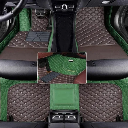 Miniatura 25 de Alfombrillas de cuero completas a medida para auto - Mejora el interior de tu vehículo con forros de piso específicos para vehículos - Perfectas