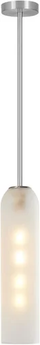Miniatura 10 de BOKT Moderna lámpara colgante de cristal, lámpara nórdica de tubo largo, lámpara colgante ajustable de mediados de siglo, iluminación colgante