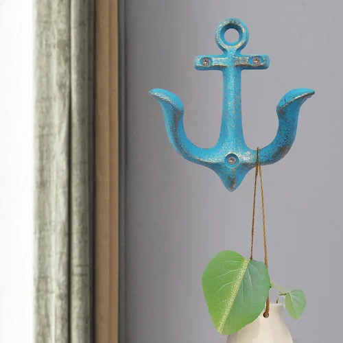 Miniatura 9 de Notakia Ganchos Decorativos de Pared Montados Antiguos Shabby Chic de Metal para Hogar Baño Toallas Abrigos Perchero, Ganchos de Pared de Hierro