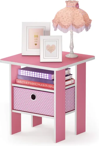 Miniatura 27 de Mesa de noche con cajón Furinno, Madera Roble francés