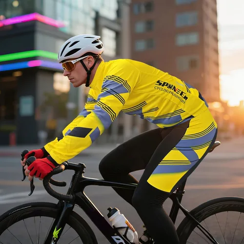 Miniatura 54 de sponeed Ropa de ciclismo para hombre, manga larga, para bicicleta de montaña, camiseta de bicicleta de carretera, pantalones acolchados, trajes