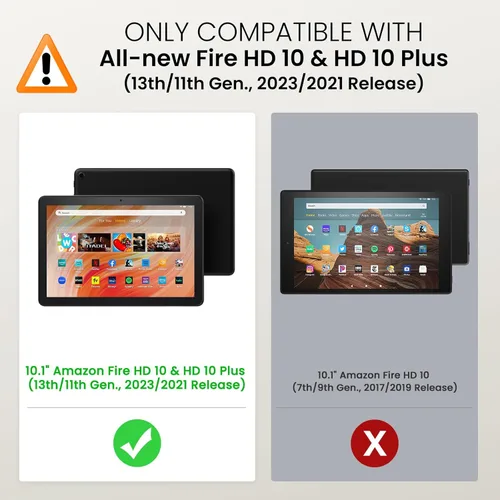 Miniatura 2 de MoKo - Funda para tablet Kindle Fire HD 10 y 10 Plus (11.ª generación, versión 2021), diseño delgado y plegable con función de encendido y apagado