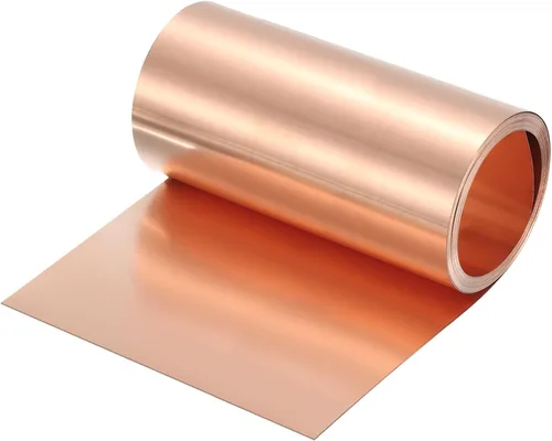 Miniatura 35 de uxcell Rollo de chapa de cobre para tapajuntas 3500 mm x 100 mm x 0,02 mm, tira de cobre puro al 99,9% de 101,6 mm x 3,5 m, placa de hoja de metal