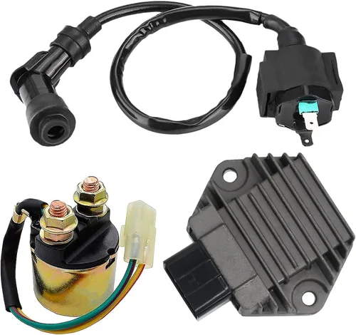 Regulador de voltaje rectificador, relé solenoide de arranque y bobina de encendido para Honda 350 TRX350FE TRX350FM TRX350TE TRX350TM TRX450
