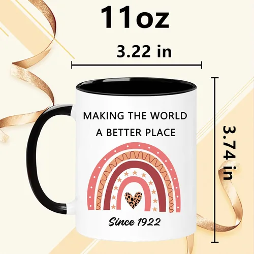 Miniatura 5 de Taza de 104º Cumpleaños, Vintage 1922 Regalos de 104º Cumpleaños para Mujeres, Hombres, Ella, Él, Mamá, Papá, Esposa, Marido, Tía, Tío, Hermana