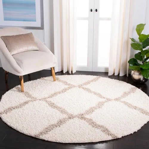 Miniatura 69 de Safavieh - Dallas Shag Collection SGD257A - Alfombra de área con diseño de enrejado de 10 x 14 pies