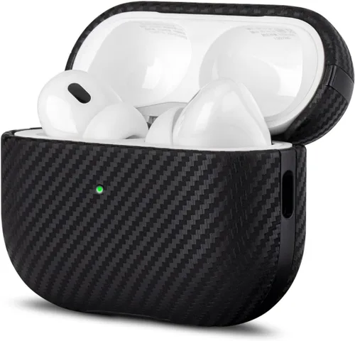 Funda de cuero Lopie para AirPods Pro de segunda generación - Funda para AirPods Pro 2 hecha a mano - Hecha de cuero real - Cubierta protectora de