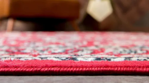 Miniatura 287 de Unique Loom Colección Sialk Hill - Alfombra de área Washington (3 pies 3 pulgadas x 5 pies 3 pulgadas, rectángulo, burdeos/crema)